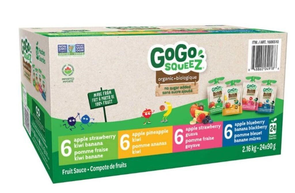 24-Pk GoGo SQUEEZ Organic Exotic Fruit Sauce