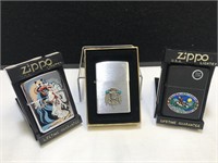3 Zippo Lighters - Dream Catcher with Eagle