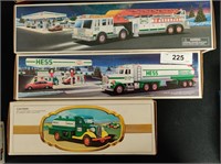 3 Vintage Hess trucks in boxes