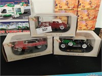 3 Signature Diecast cars in boxes