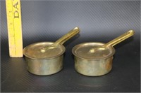 Two Small Brass Pans