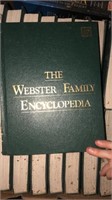 Box of Webster family encyclopedias