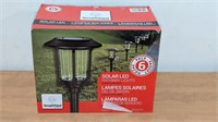 Smart Yard 6 Pack Solar LED Pathway Lights