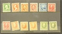 US Stamps First Bureau issue accumulation on page,