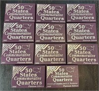 1999 - 2009 50 States Commemorative Quarters Plati