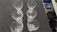 Set of 6 Vintage Crystal Goblets