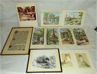 Art Assortment- Prints and Vintage Photographs