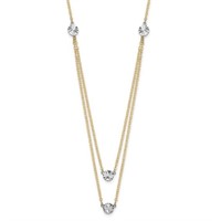 14K Two-tone Double Necklace