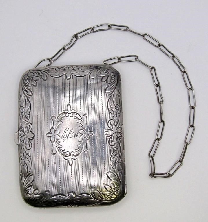 ANTIQUE STERLING CLUTCH PURSE