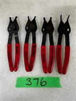 (4) Blue Point Snap Ring Pliers