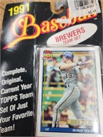 1991 Brewers Team Set Cards