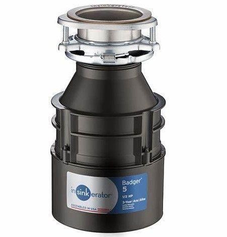 $134  Badger 5XL 1/2-HP Feed Garbage Disposal