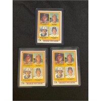 (3) 1978 Topps Jack Morris Rookies