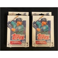 (2) 2023 Topps Baseball Series 1 Hanger Boxes
