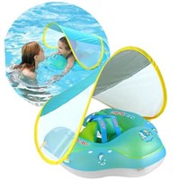 Baby Float with Canopy,Infant Pool Float with Safe