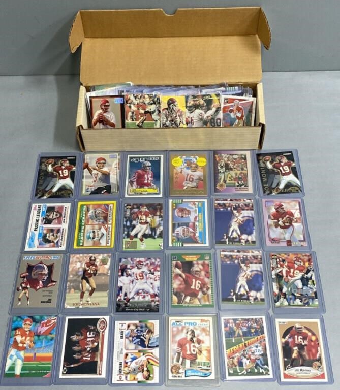 60+/- Joe Montana Football Cards Lot