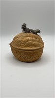 Squirrel on Nut Covered Candy Dish
