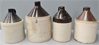 4 Stoneware Jugs