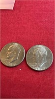 2– 1776-1976 Eisenhower Liberty Bell, one dollar