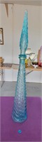 Vintage 22 Inch Blue Bottle