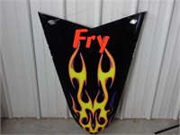 Midget Race Hood -- Fry with Flames