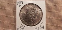 1889P Morgan Dollar MS64