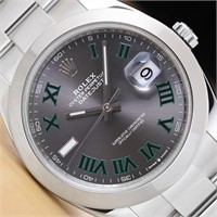 Rolex Datejust 41 Wimbledon Rhodium Watch