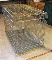 Large metal dog crate