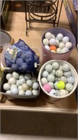 Lot of golf balls and tees