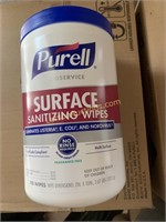 Case (6) Purell Sanitizing wipes for Surfaces