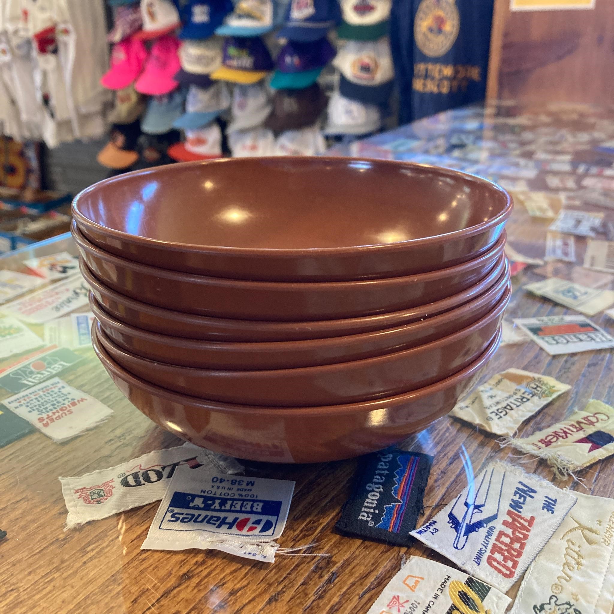 Set of 6 Vintage Melmac Style Plastic Bowls