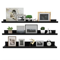 Giftgarden 36 Inch Black Floating Shelves for Wall