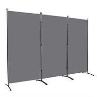 YASRKML Room Divider, 3 Panel Office Partition, Fa