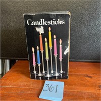 Leonard brass candlesticks in original box