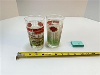 2 Vtg 1978 Churchill Downs Drinking Glasses