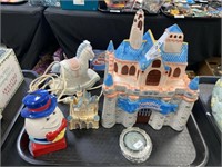Disney castle cookie jar & shakers.
