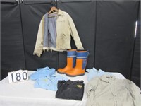 Husqvarna Boots, Penzoil Shirt, Carhartt Jacket