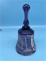 Fenton Mary Gregory Glass Bell - Signed