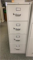 Metal 4 drawer office cabinet. 18 x 52 x 24 inches