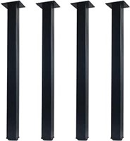 QLLY 24 inch Adjustable Metal Desk Legs, Square Of