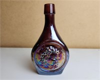 Vtg Wheaton Mark Twain Carnival Glass Decanter