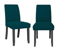 (2 Pack) Turquoise Upholstered Dining Chairs (In