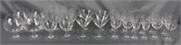 Assortment of Etched Glass Drinking Glasses