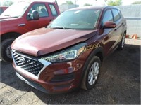 2019 Hyundai Tucson KM8J23A45KU001878 Red