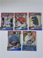 2014 Prizm Draft Red Whit Blue 5 Card Lot