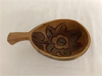 Hand Carved Wood Scoop