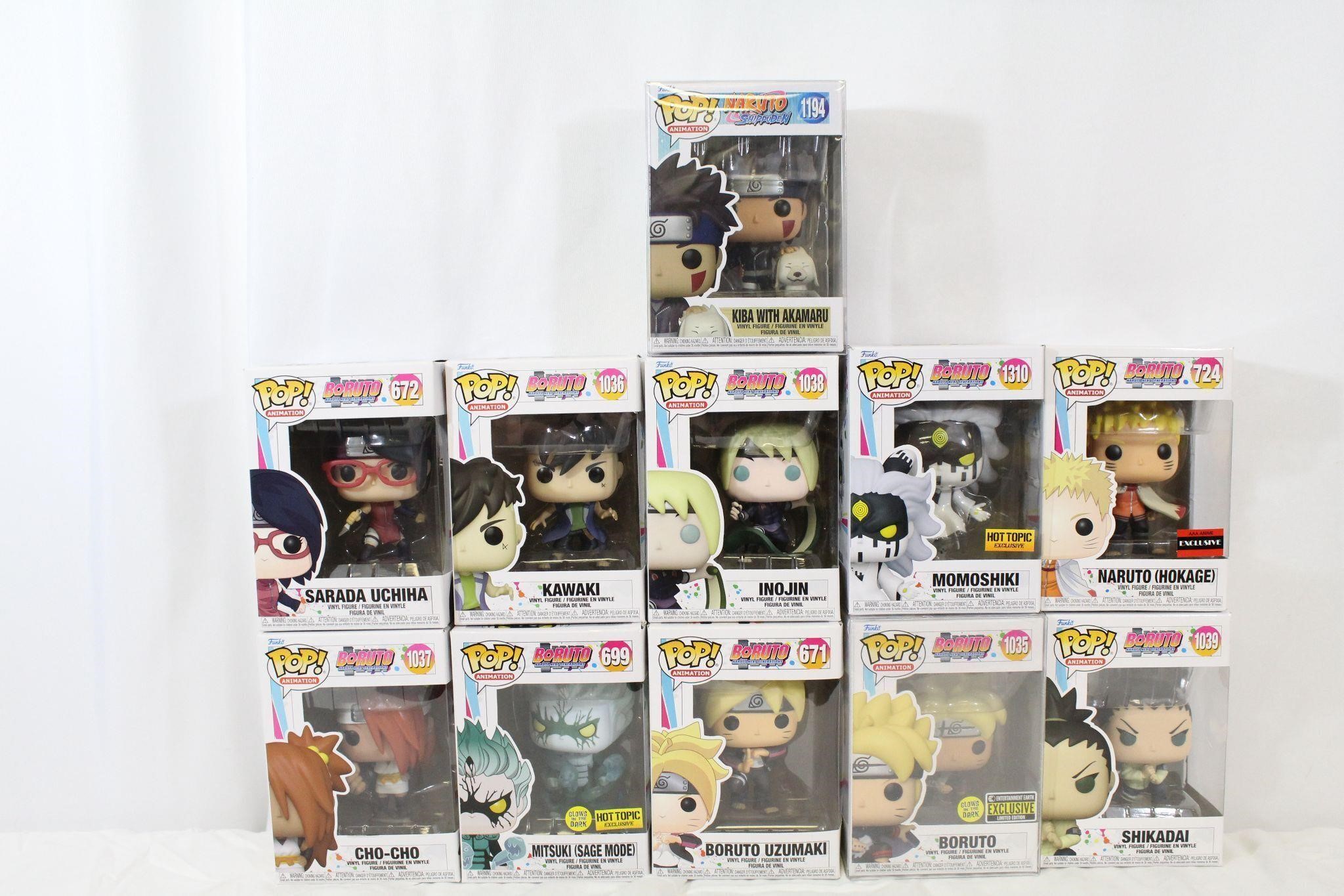 11 Naruto/Boruto Pop Funkos