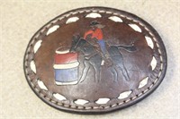 Frank Rulf? Leather Belt Buckle