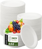 Coolego 9 Biodegradable Plates 600-Pack