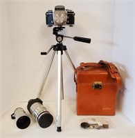 1950s EXACTA VX IIA 35mm Film Camera Lenses & Case